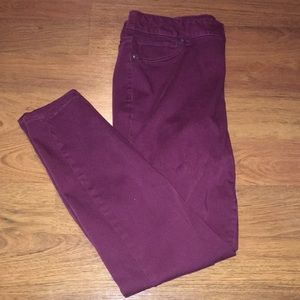 Maurice’s L jeans- burgundy